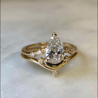 Luna Wedding Set - Lab Diamond