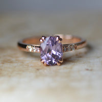 Purple Spinel Ring - Rose Gold / Size 6.75