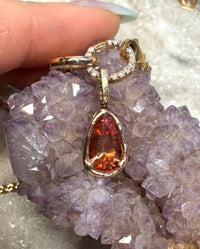 Oregon Sunstone Ember Pendant