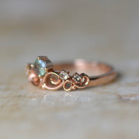 Elvina‘s Crown - Alexandrite + Sapphires / Rose Gold / Size 5.75 / Ready to Ship