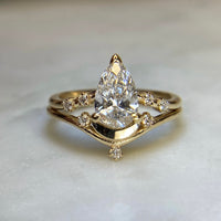 Luna Wedding Set - Lab Diamond