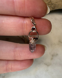 Fire Quartz + Garnet Amulet / Ready to Ship