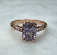 Purple Spinel Ring - Rose Gold / Size 6.75