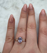 Purple Spinel Ring - Rose Gold / Size 6.75