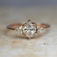 Marquise Diamond Ring - Rose Gold / Size 7