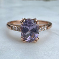 Purple Spinel Ring - Rose Gold / Size 6.75