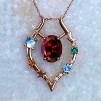 Venus Amulet - Garnet / MADE TO ORDER