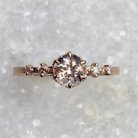 Asteria Band - Morganite /  MADE TO ORDER