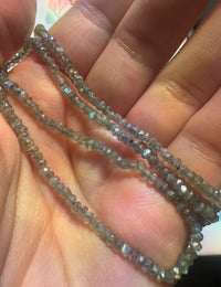 Faceted Labradorite Strand