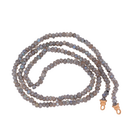 Faceted Labradorite Strand