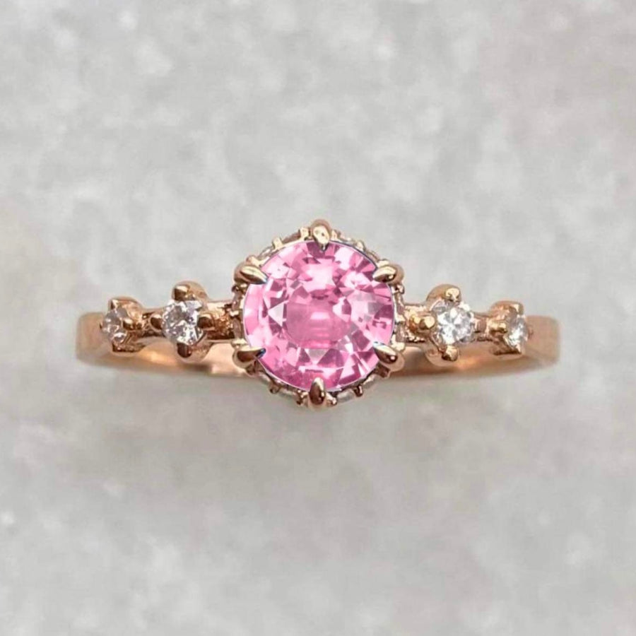 Asteria Engagement Ring - Pink Sapphire / MADE TO ORDER