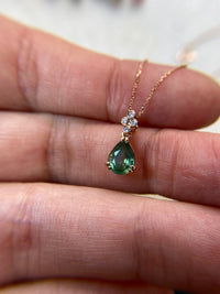 Teal Sapphire Necklace