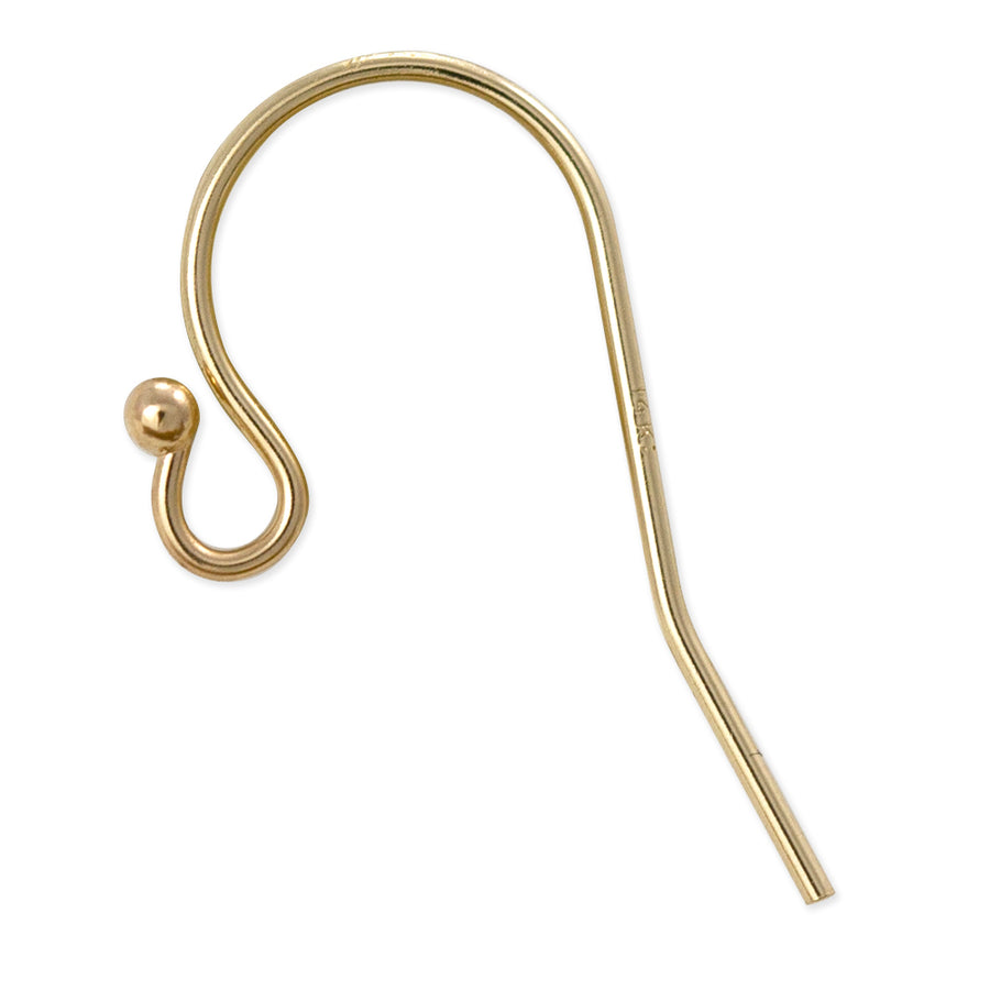 14K Yellow Gold Ear Wires