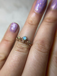 Elvina‘s Crown - Alexandrite + Sapphires / Rose Gold / Size 5.75 / Ready to Ship