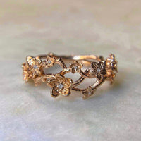 Sakura Garden Ring / Rose Gold / Size 7