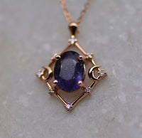 Gaia Amulet - Sunstone Iolite