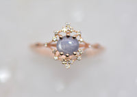 Star Sapphire Iris Rainbow Ring