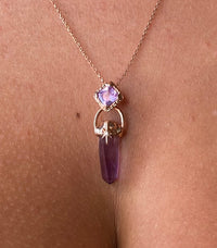 Amethyst + Lavender Topaz Pasithea Talisman / Made to Order
