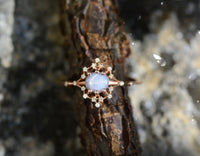 Star Sapphire Iris Rainbow Ring