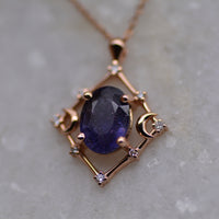 Gaia Amulet - Sunstone Iolite