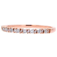 Diamond Band / Rose Gold / Size 7