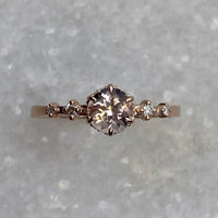 Asteria Band - Morganite /  MADE TO ORDER