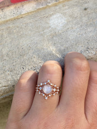 Star Sapphire Asteria Wedding Set / MADE TO ORDER