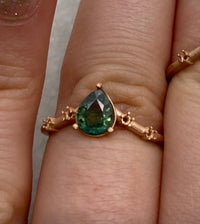 Luna Wedding Set - Forest Green Sapphire