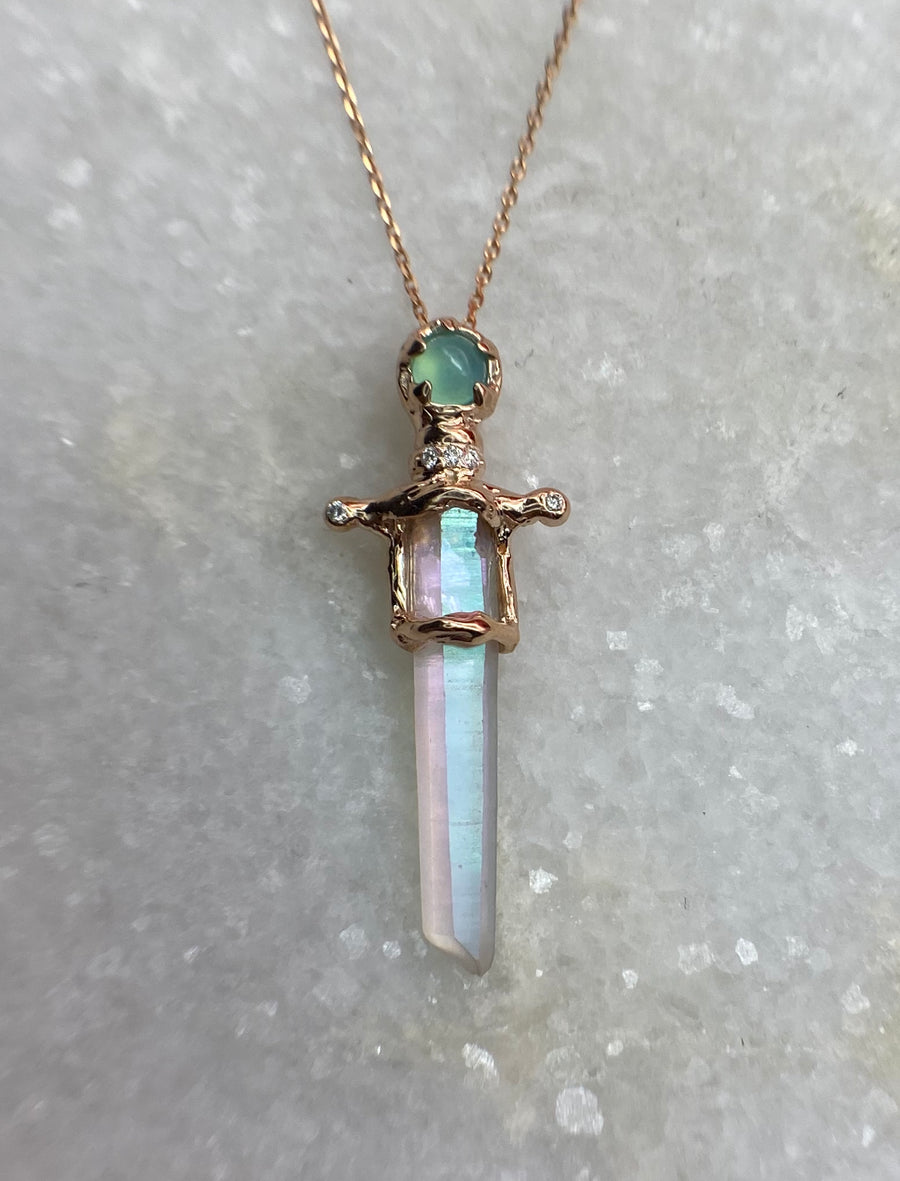 Xena Sword Talisman - Paraiba Opal