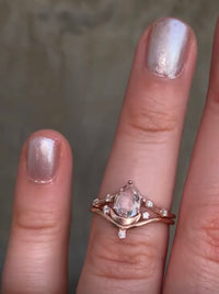 Luna Wedding Set - Morganite