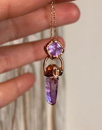 Amethyst + Lavender Topaz Pasithea Talisman / Made to Order