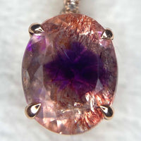 Fire Quartz Amethyst Necklace