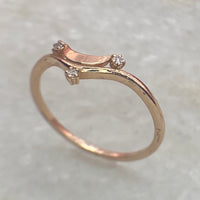 Luna Crescent Band / MADE TO ORDER