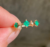 3 Emerald Aurora Ring / MADE TO ORDER