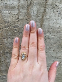Vintage Aquamarine Ring - Size 6