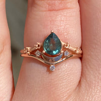 Luna Wedding Set - Teal Sapphire