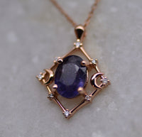 Gaia Amulet - Sunstone Iolite