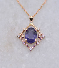 Gaia Amulet - Sunstone Iolite