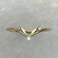 Luna Crescent Band / MADE TO ORDER