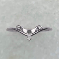 Luna Crescent Band / MADE TO ORDER