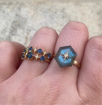 3 Sapphire Aurora Ring - Yellow Gold / MADE TO ORDER