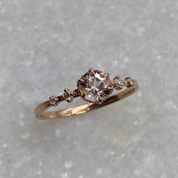 Asteria Band - Morganite /  MADE TO ORDER