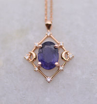 Gaia Amulet - Sunstone Iolite