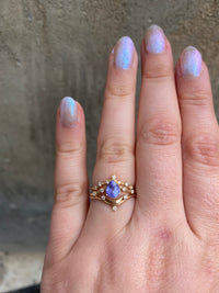 Luna Asteria Wedding Set - Tanzanite