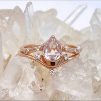 Luna Wedding Set - Morganite