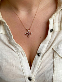 Athena Amulet - Pink Sapphire / MADE TO ORDER