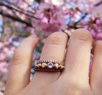 Moon Phases Ring - Moonstone / Made to Order