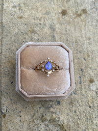 Luna Asteria Wedding Set - Tanzanite