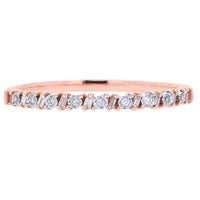 Diamond Band / Rose Gold / Size 7