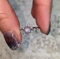 Star Sapphire Iris Rainbow Ring